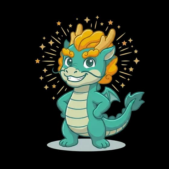 Tio Boh mascot in confident power pose